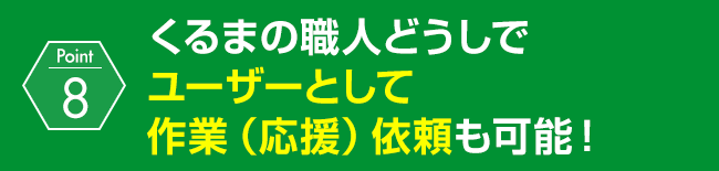 法人やグループの受注責任者による一括受注管理も可能！